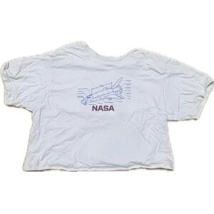 NASA cropped graphic t-shirt